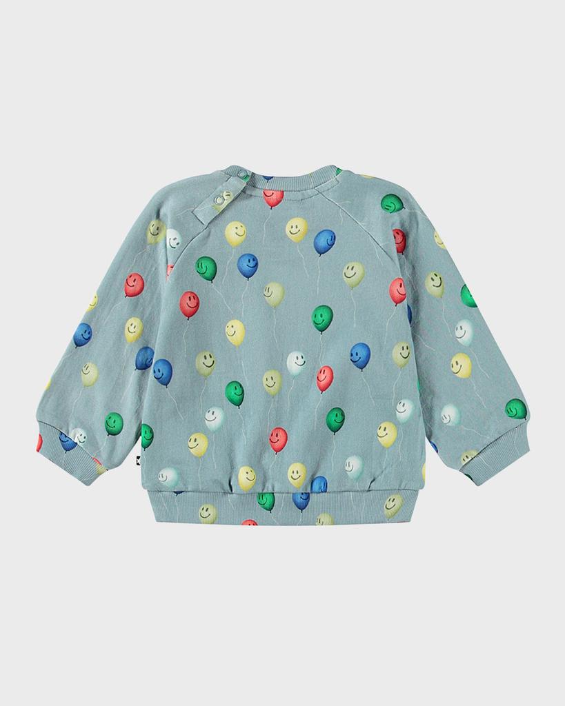 MOLO Boy's Disc Balloon-Print Sweatshirt, Size 3M-2