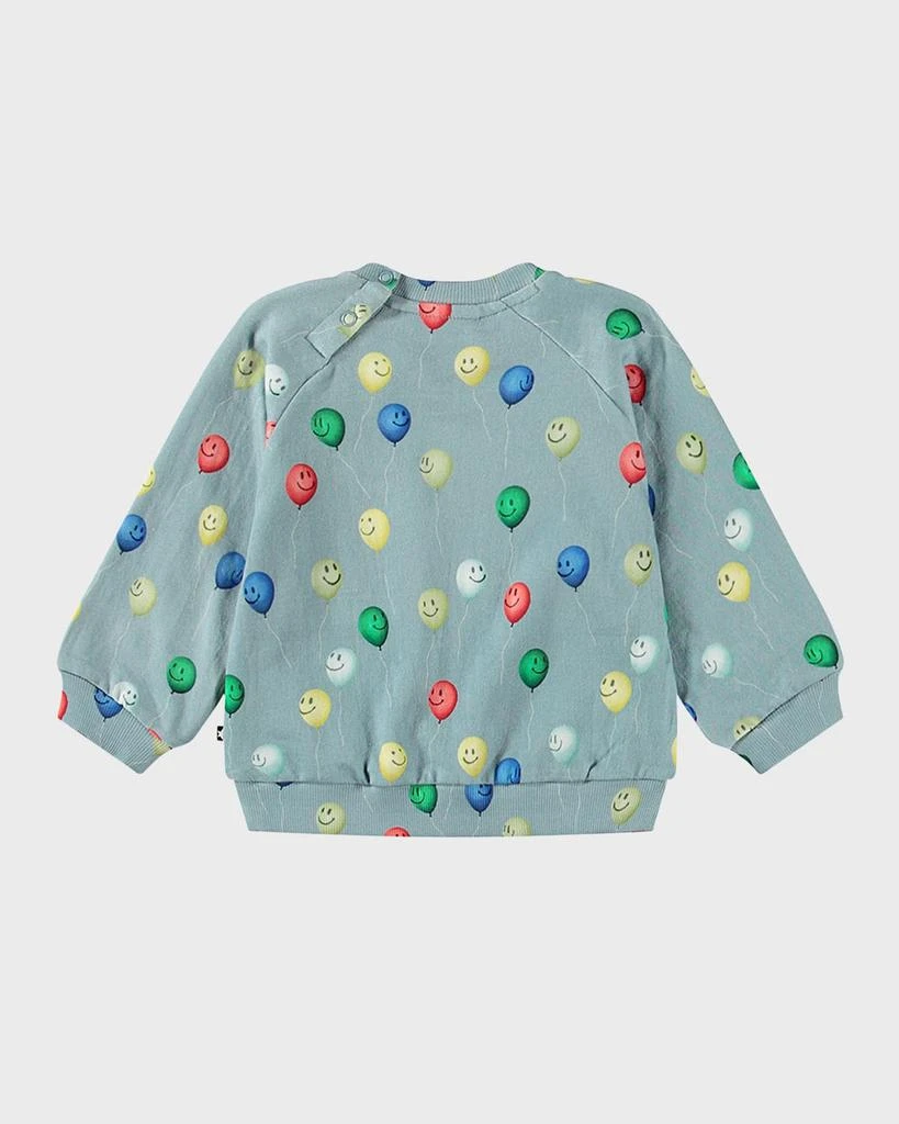 Molo Boy's Disc Balloon-Print Sweatshirt, Size 3M-2 2