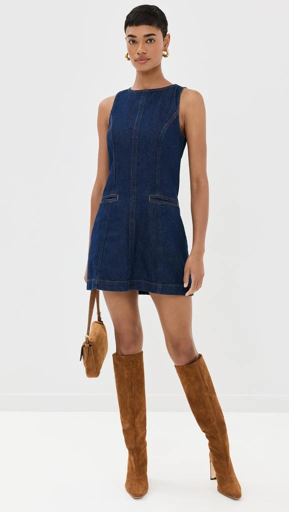 Reformation Citron Denim Mini Dress 4