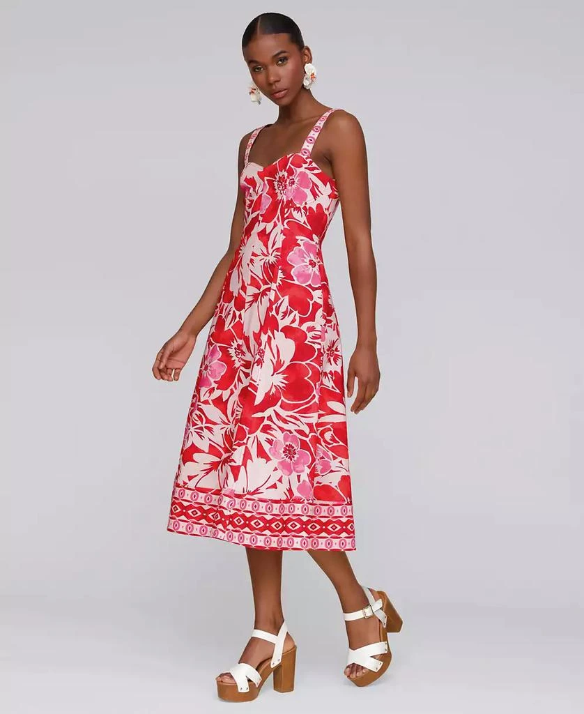 Avec Les Filles Women's Fit & Flare Floral-Print Midi Dress 3