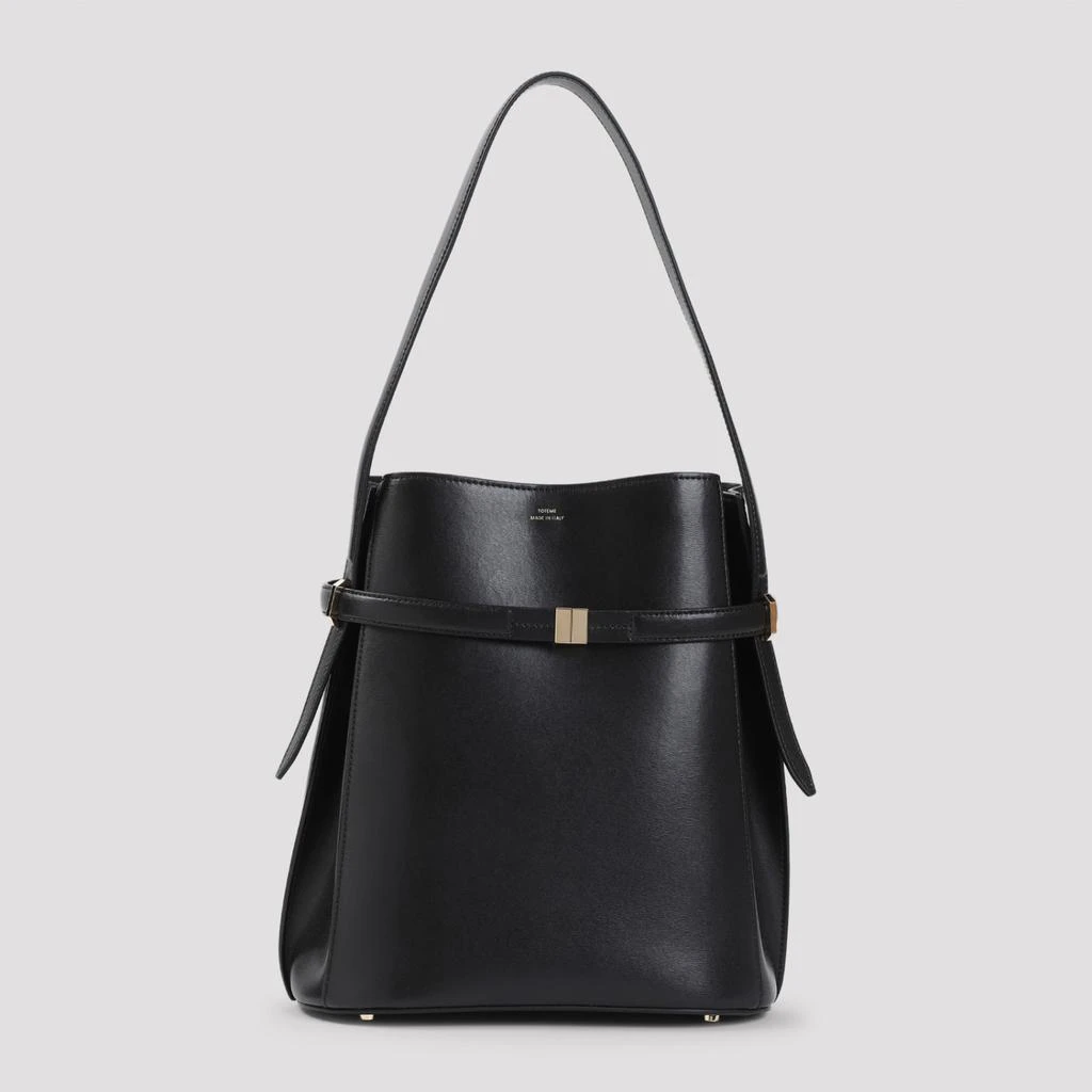 Totême Belted Leather Bucket Bag 1