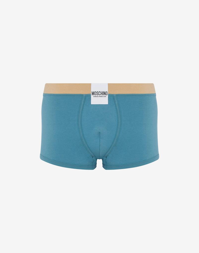 Moschino Stretch Jersey Boxers With Logo Label