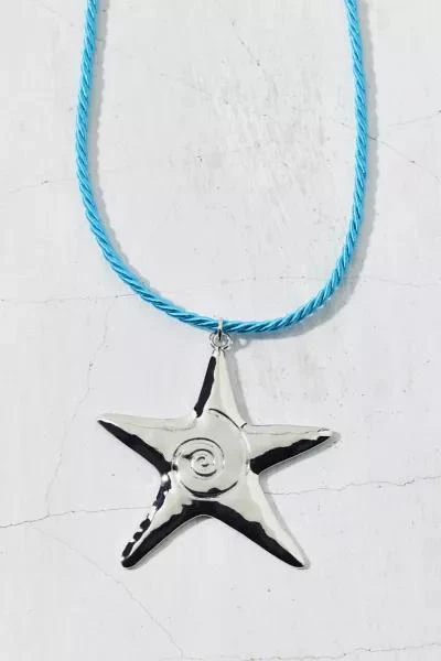 Urban Outfitters Mare Star Pendant Corded Necklace 3