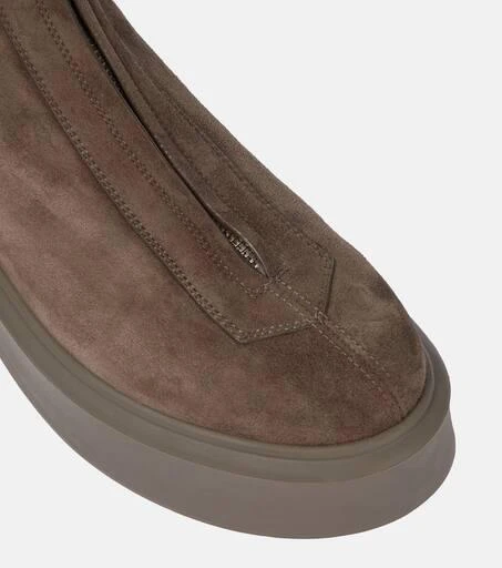 The Row Zipped Boot 1 suede boots 6