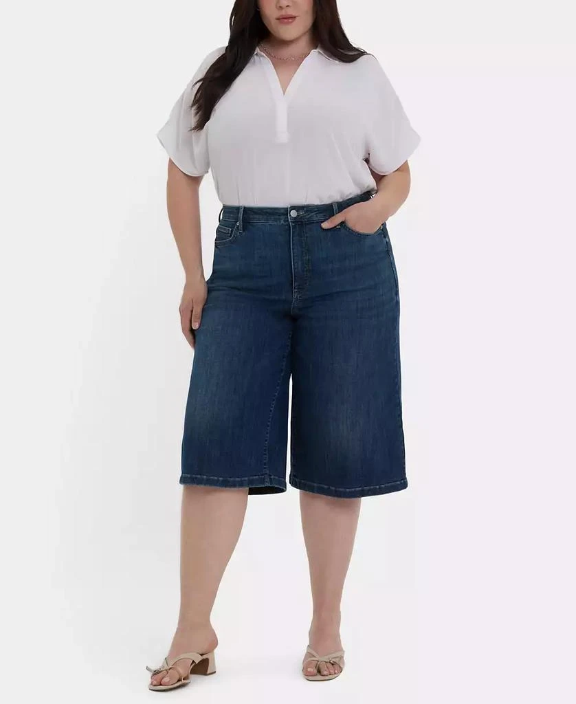 Denim Shorts Macys Nydj Shorts Plus Size Amelia Culottes Denim Shorts – On  Sale Now With Up To 40