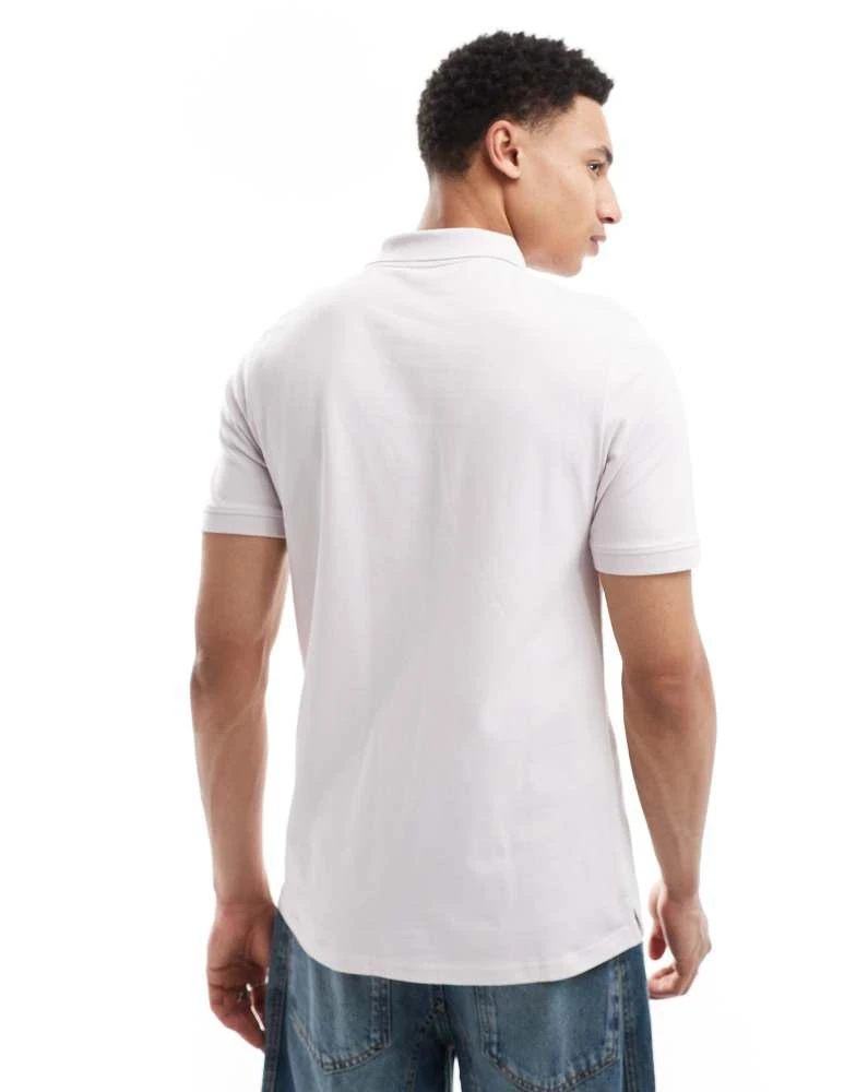 Lyle & Scott Lyle & Scott Ss polo shirts plain polo shirt in x599 mist lilac 4