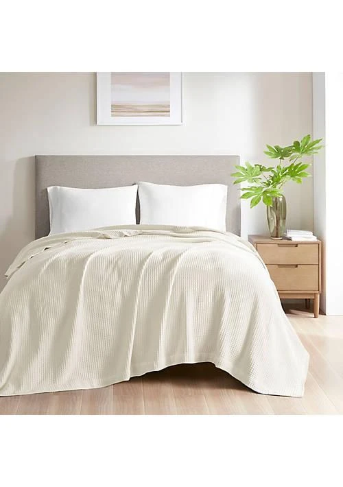Beautyrest Waffle Weave Cotton Blanket 1