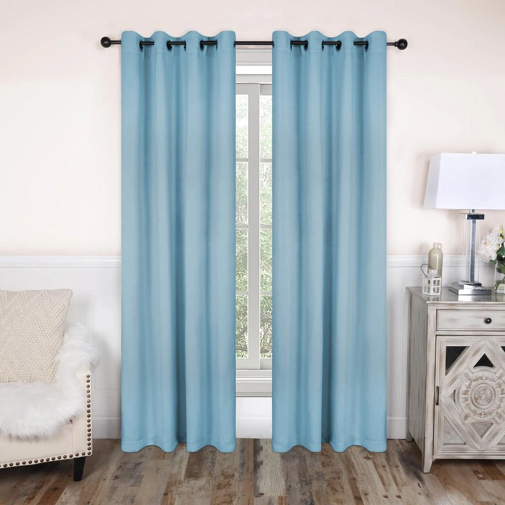 Superior Blackout Drapes Thermal Bedroom  Curtains Grommet Curtain Panels Energy Saving Curtains by 7