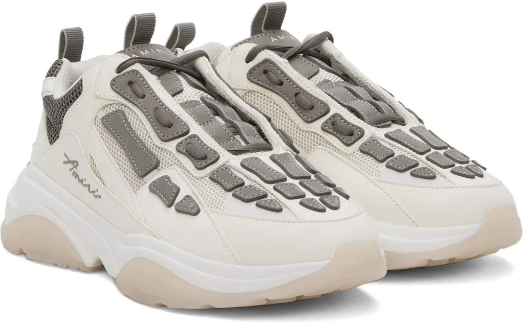 AMIRI White & Gray Bone Runner Sneakers 4