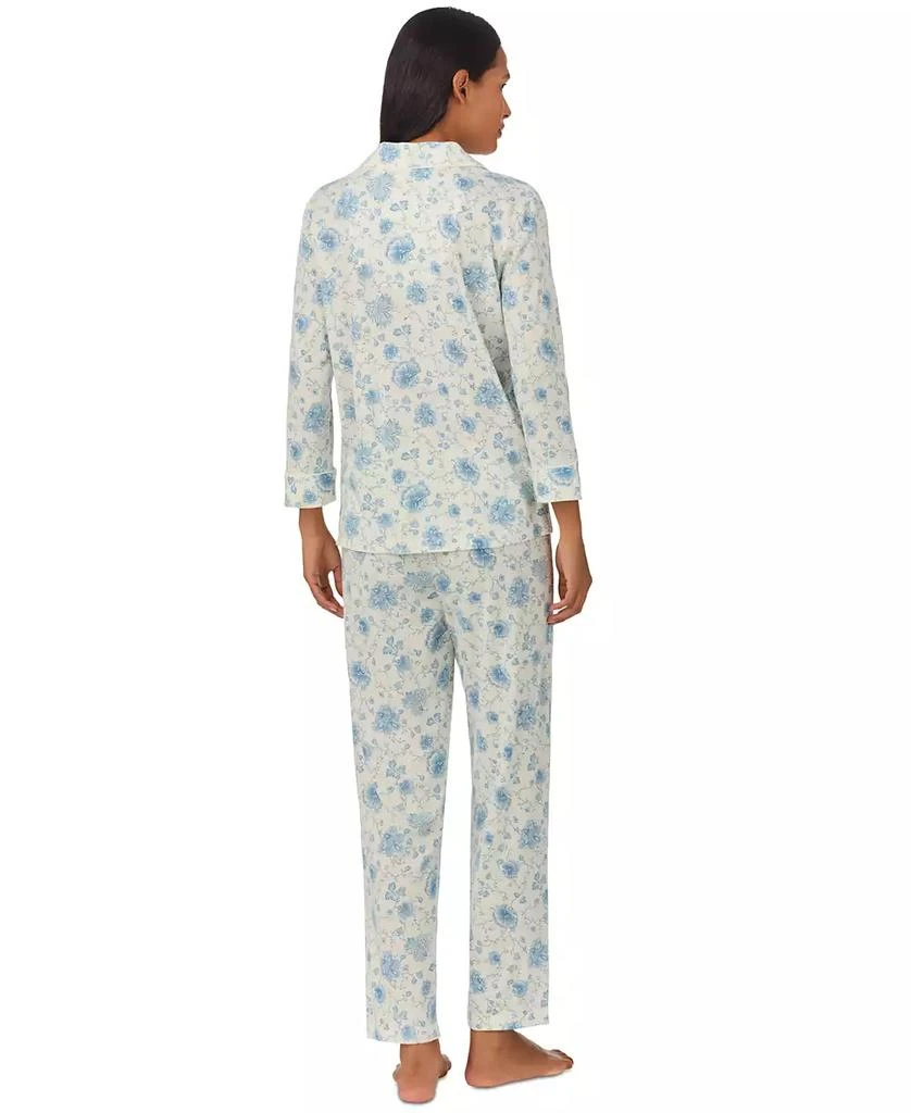 Ralph Lauren Women's 2-Pc. Floral 3/4-Sleeve Pajamas Set 5