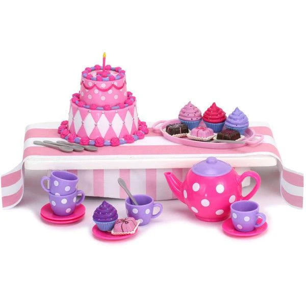 Teamson Sophia’s Complete Cake & Tea Party Accessories Set for 18" Dolls 1