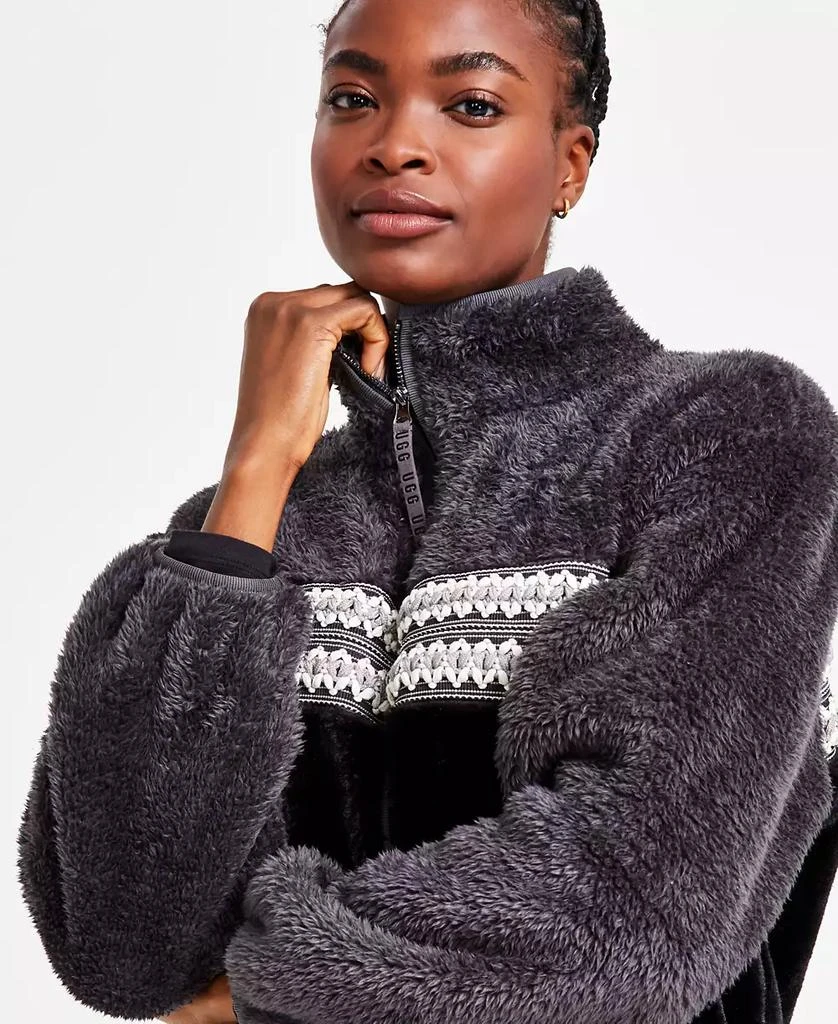 UGG UGG Women's Marlene Sherpa Fleece Heritage Braid Jacket 3