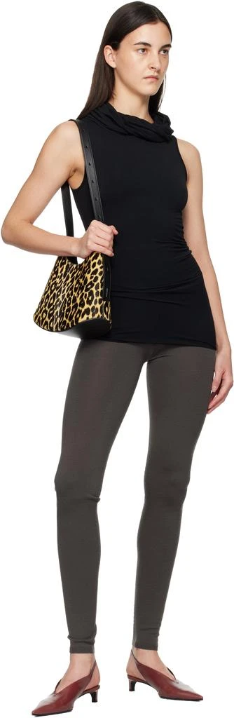 Jil Sander Beige 
Black Eldorado Small Bag 4