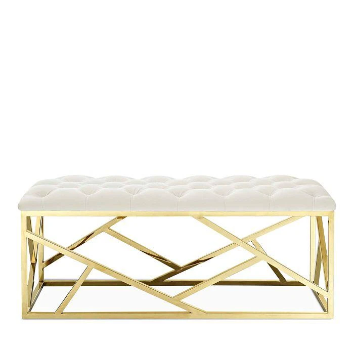 Modway Intersperse Gold Bench 4