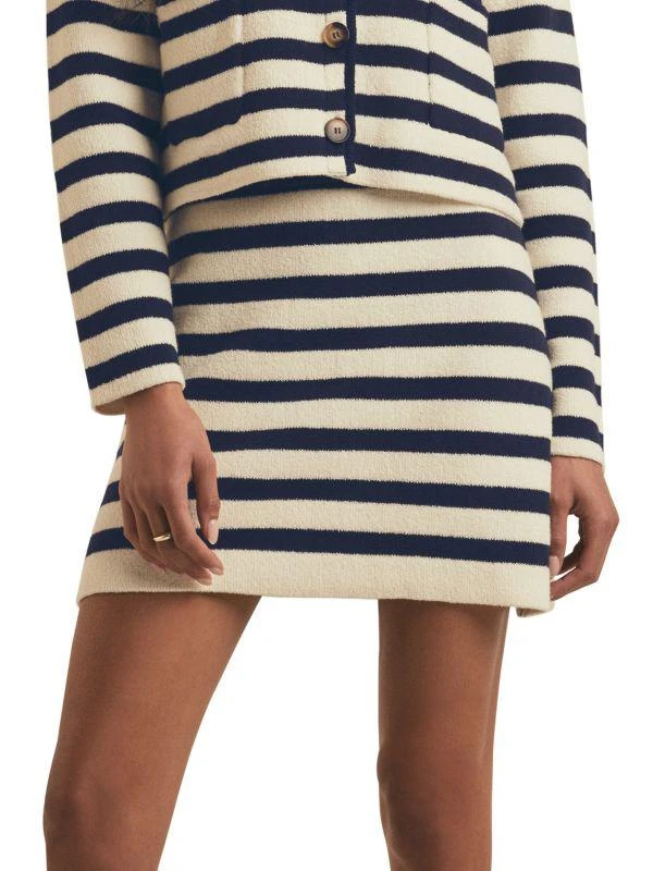 Favorite Daughter The Annabel Striped Knit Miniskirt 1