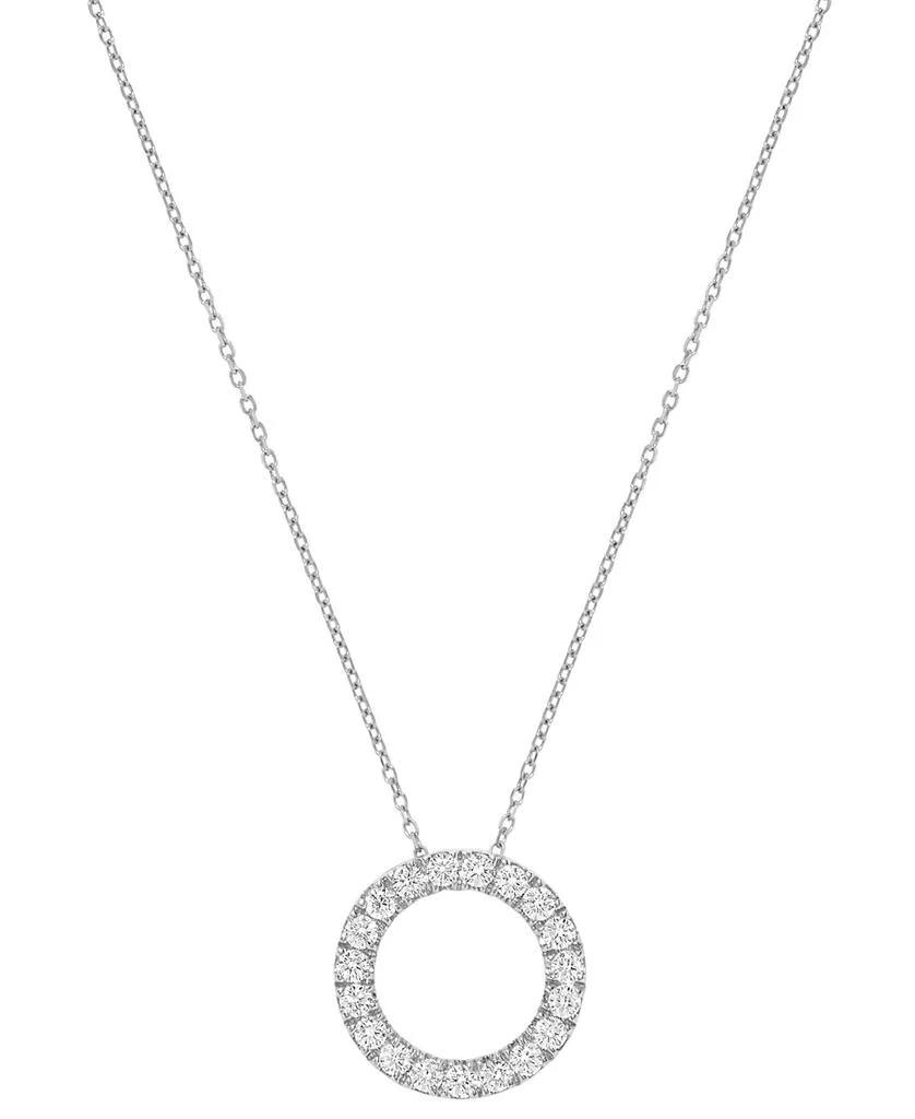 Macy
s Diamond Pendant Necklace (1/2 ct. t.w.) in 14k Yellow Gold (also in 14k White Gold) 1