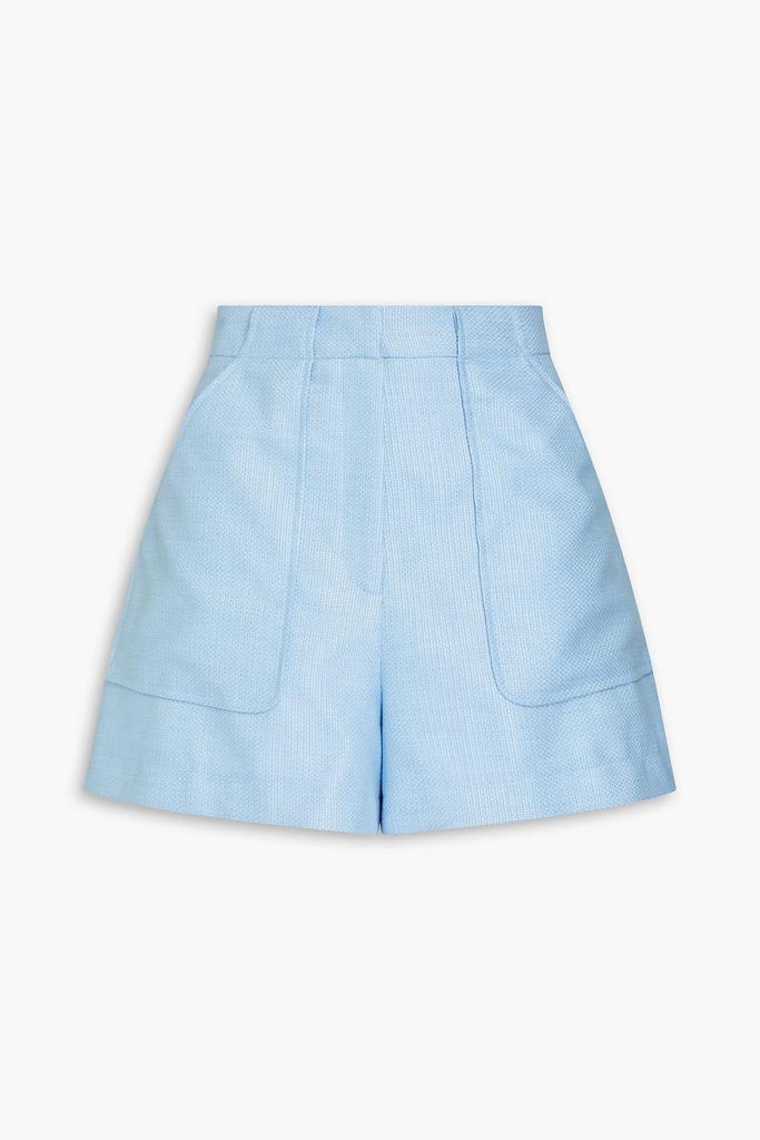 LISA MARIE FERNANDEZ Tennis coated cotton-blend tweed shorts