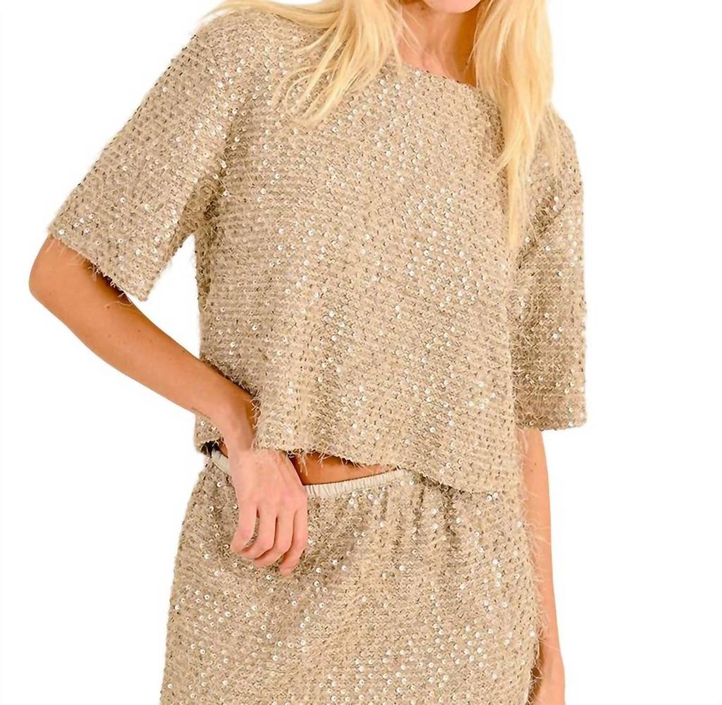 Molly Bracken Molly Bracken - SEQUIN TOP