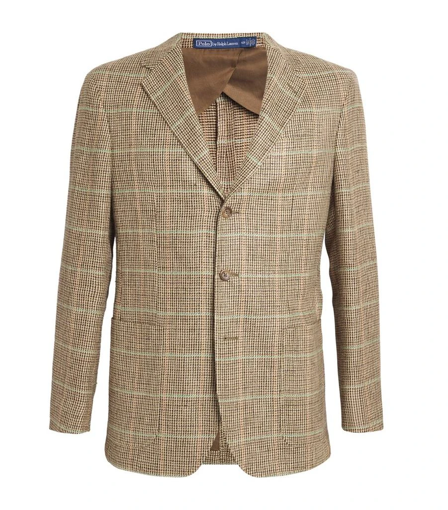 Ralph Lauren Linen-Silk Tick-Weave Blazer 1