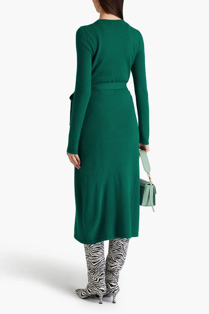 Diane von Furstenberg Astrid wool and cashmere-blend midi wrap dress 3