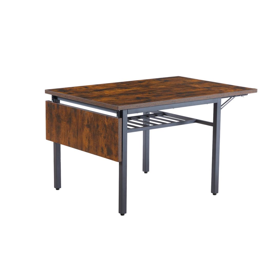 Streamdale Furniture Streamdale Rustic Folding Dining Table - 63.2" L X 35.5" W X 30.5"