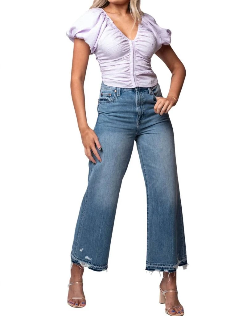 PISTOLA Loretta High Rise Wide Leg Ankle Jeans In Revaler Vintage 5