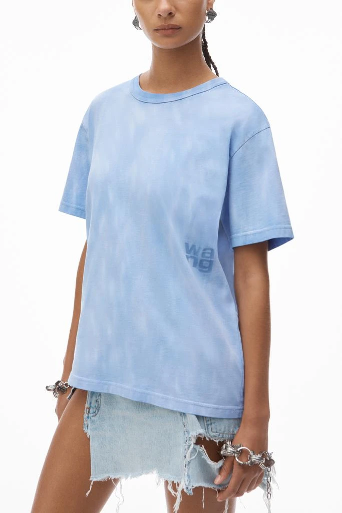 Alexander Wang puff logo tee in cotton jersey 3