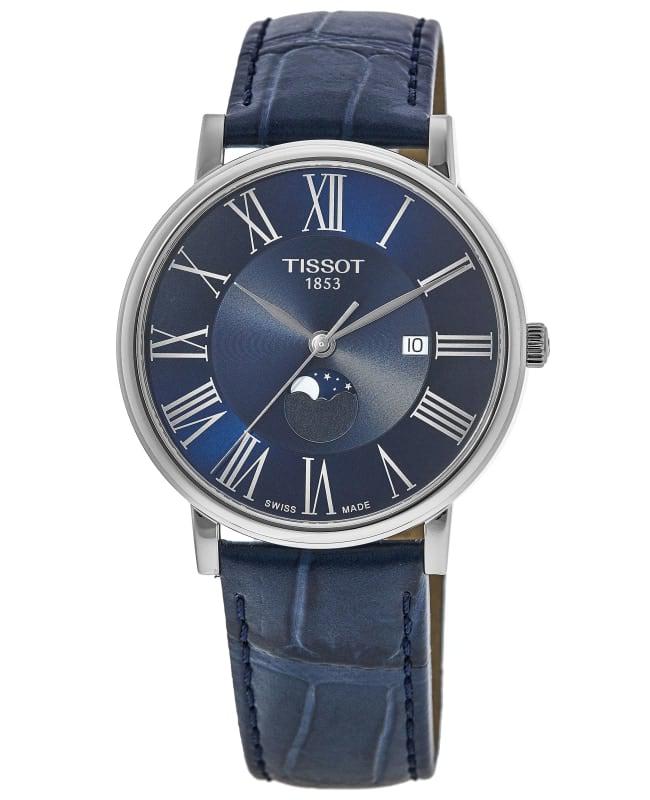 Tissot Tissot Carson Premium Blue Dial Leather Strap Men's Watch T122.423.16.043.00