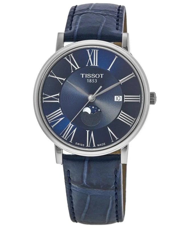 Tissot Tissot Carson Premium Blue Dial Leather Strap Men's Watch T122.423.16.043.00 1