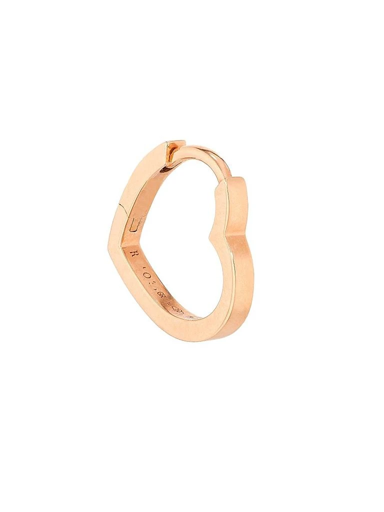 Repossi Antifer 18K Pink Gold Small Heart Hoop Single Earring 4