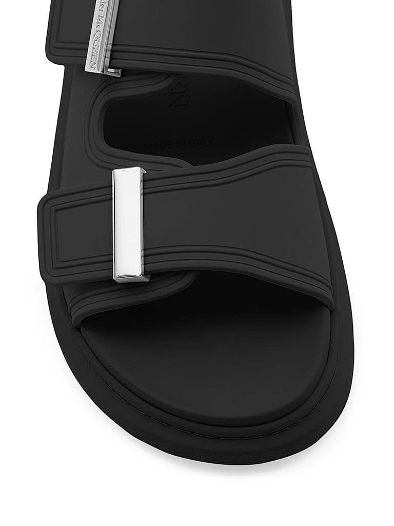 Alexander McQueen Rubber Double-Strap Slides 4