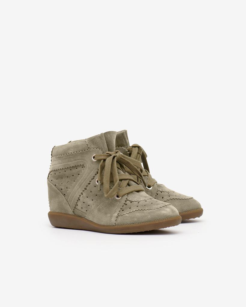 Isabel Marant ISABEL MARANT, BOBBY LEATHER SNEAKERS - Women - Brown - 39