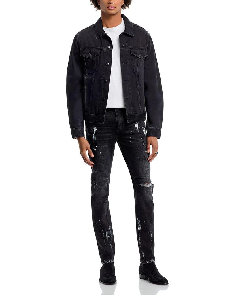 RTA Distressed Skinny Jeans in Distressed Charcoal 2