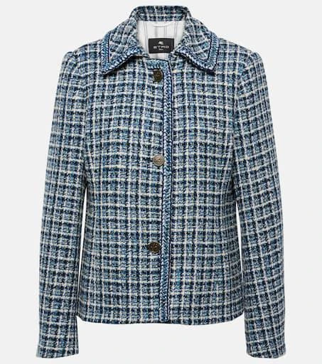 ETRO Cotton-blend tweed jacket 1