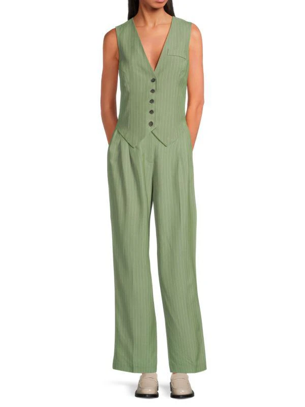 VERO MODA Pinstripe Vest 3