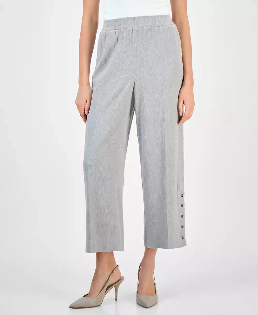 Kasper Women's High Rise Cropped Pull-On Pants 3