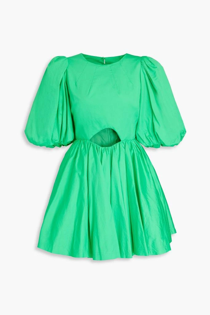 Aje Colette cutout cotton-poplin mini dress 1