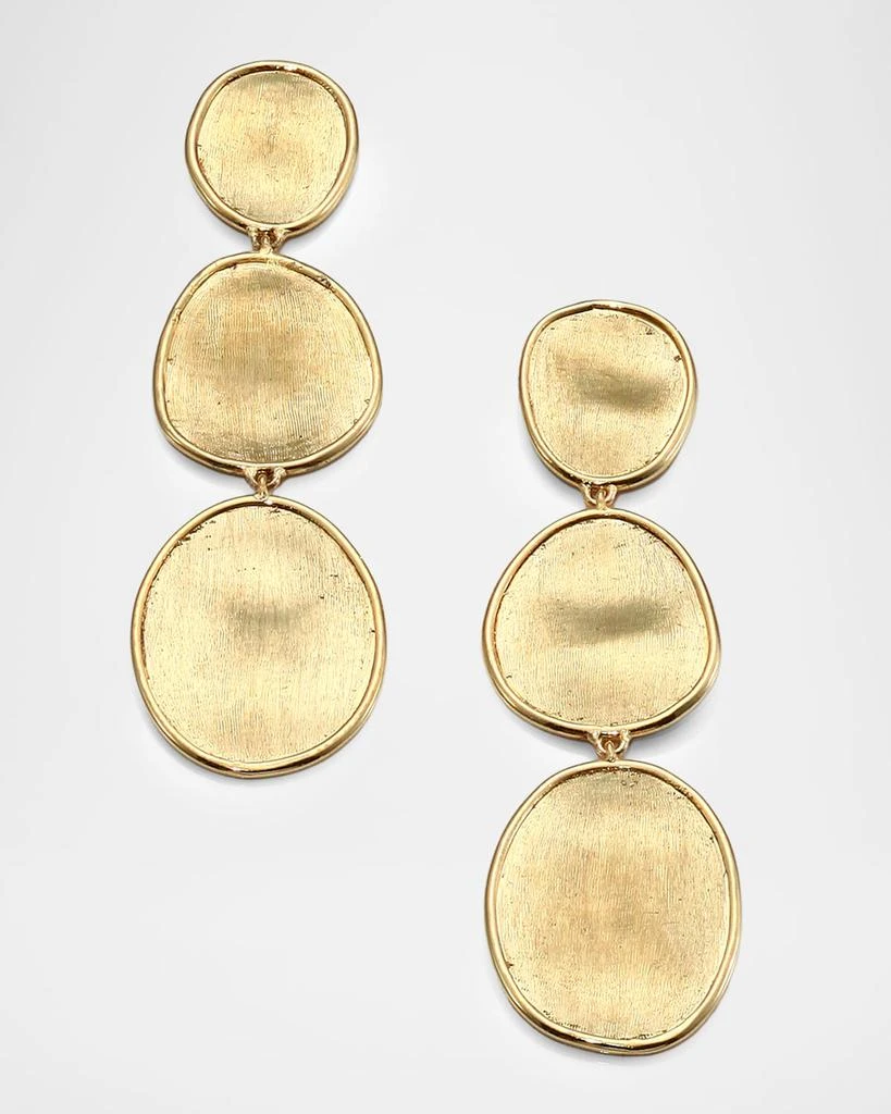 Marco Bicego Lunaria 18K Gold Graduated Drop Earrings