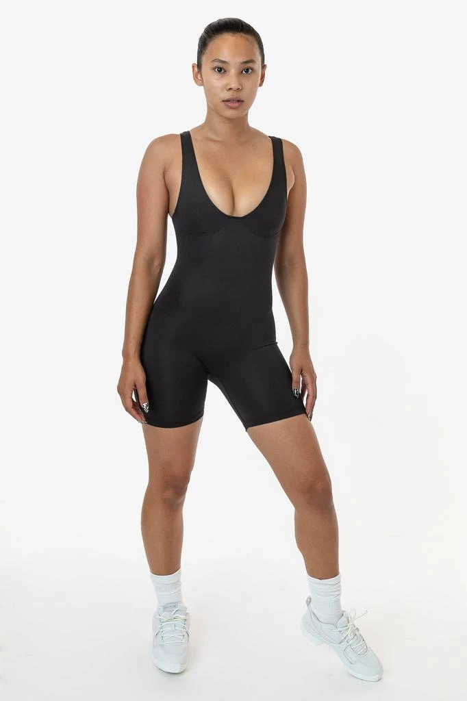 Los Angeles Apparel RPL352 - Poly Interlock Bra Tank Workout One-Piece 13