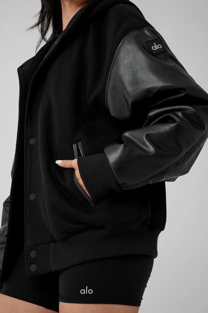 Alo Select Hooded Bomber Jacket - Black 4
