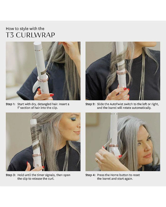 T3 CurlWrap 1.25" Automatic Rotating Curling Iron with Long Barrel 11