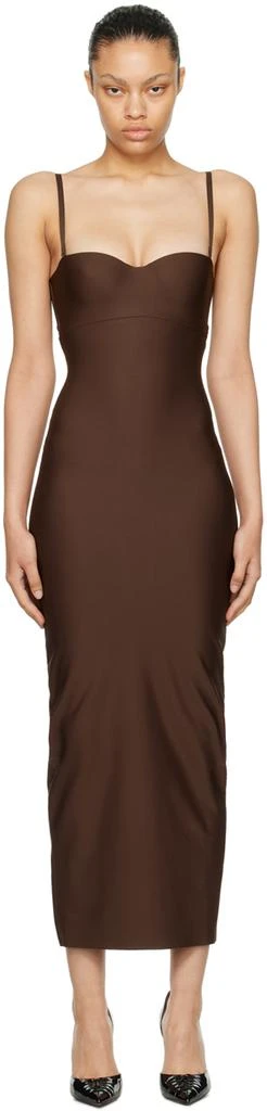 SKIMS Brown SKIMS Body Underwire Maxi Dress 1