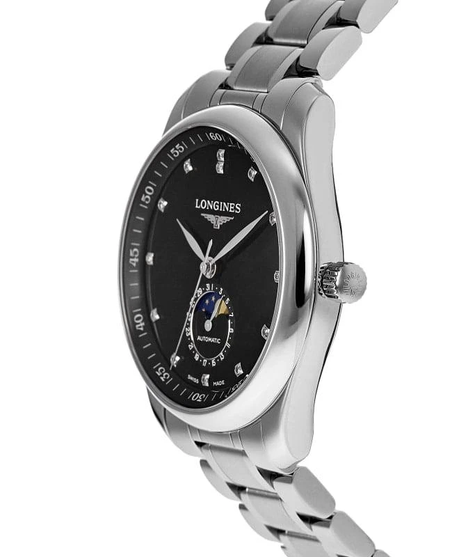 Longines Longines Master Collection Moonphase Automatic Black Diamond Dial Stainless Steel Men's Watch L2.909.4.57.6 3