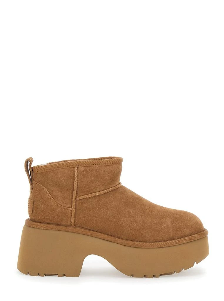 UGG Brown ultra Mini New Heights Boots In Suede Woman 1