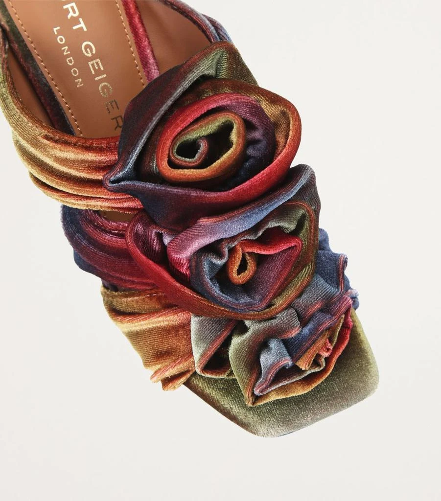 Kurt Geiger Velvet Bloom Mules 4
