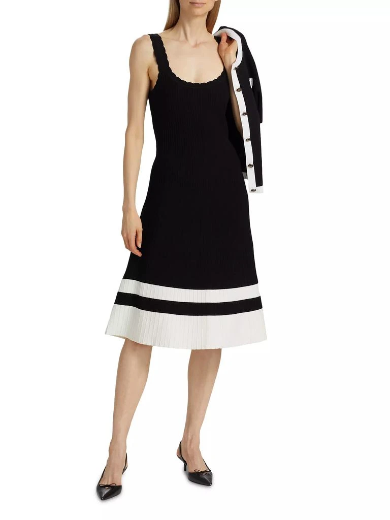 Tahari Nasime Striped-Hem Sweaterdress 3