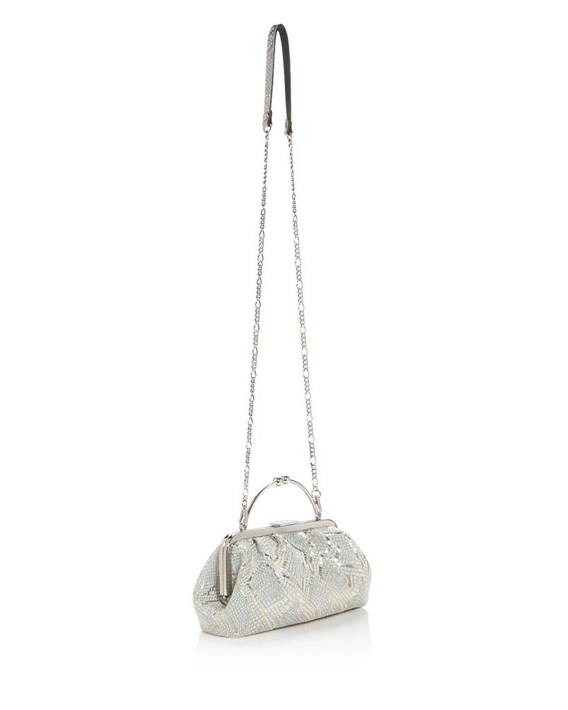 Strathberry Frame Snake Embossed Leather Clutch 4