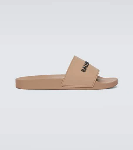 Balenciaga Pool logo rubber slides 1