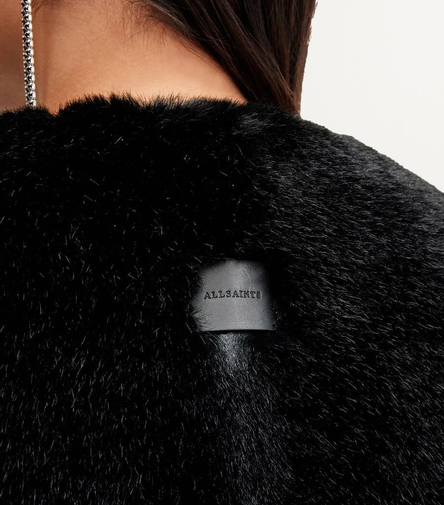 ALL SAINTS Faux Fur Florence Jacket 10