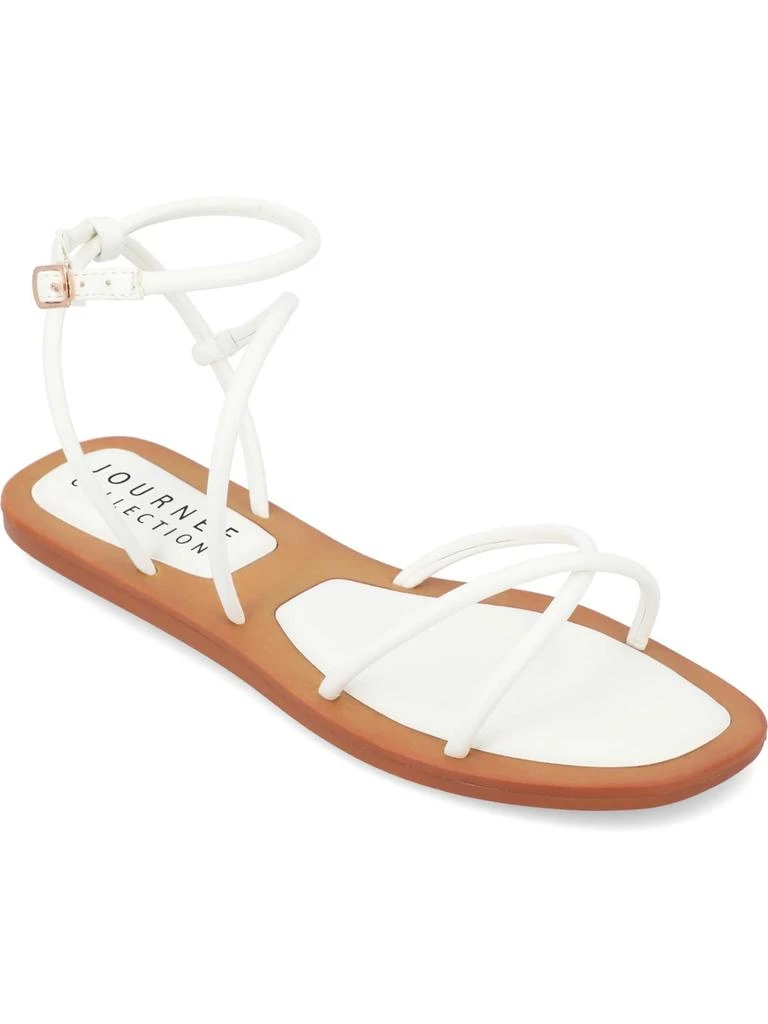Journee Collection Farron Womens Faux Leather Strappy Sandals 4